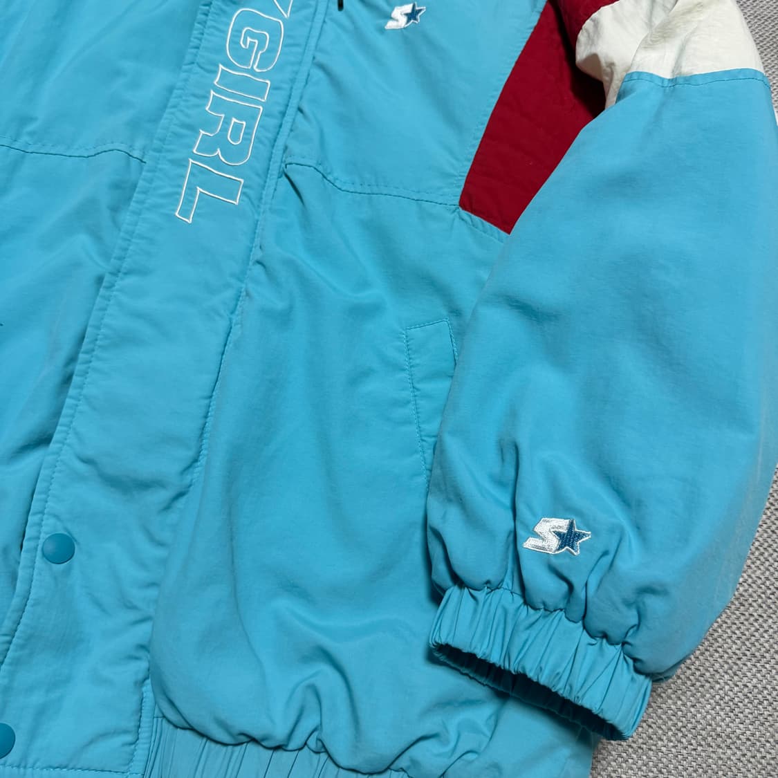 스타터 x X-GIRL 후드 패딩자켓 상품이미지2