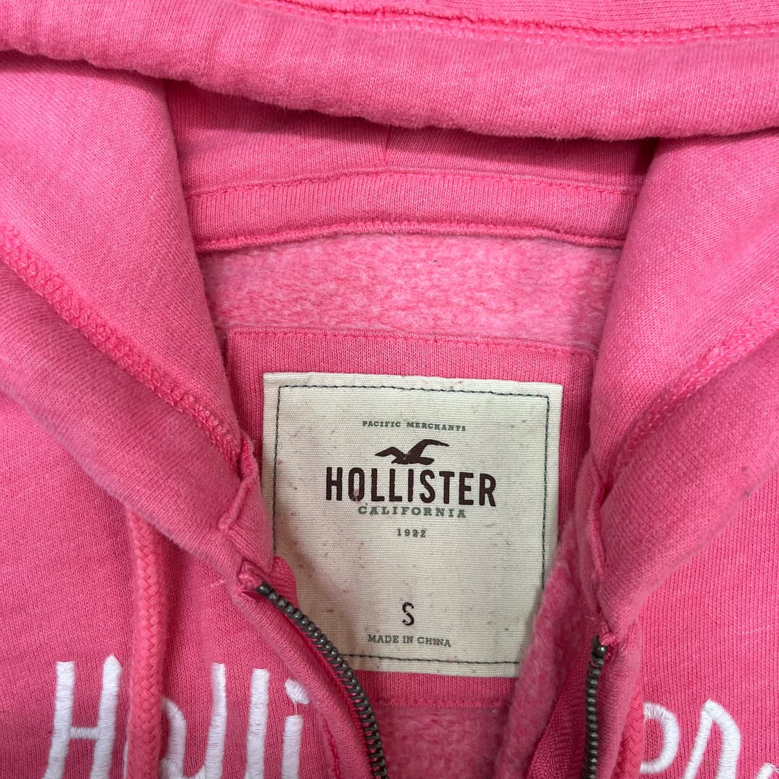 Hollister pink hood zip-up 상품이미지6