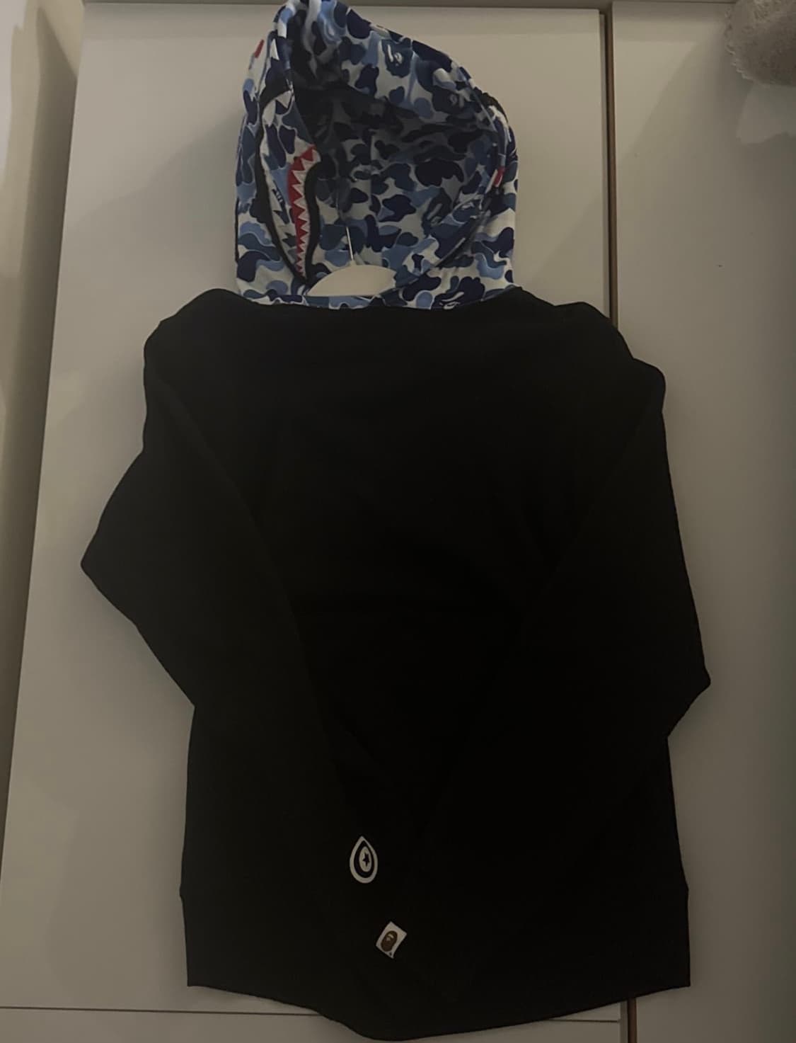 BAPE 블랙 카모 샤크 후드 상품이미지2
