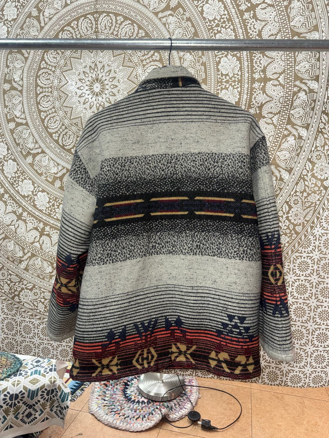 빈티지 나바호 패턴 패디드 모직점퍼  상품이미지5