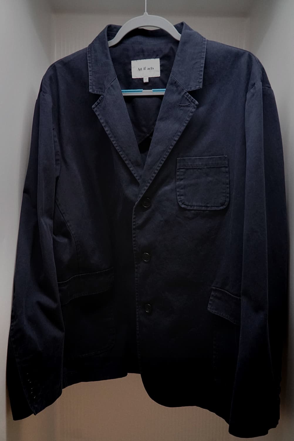 washed 3 button blazer_dark navy 상품이미지3