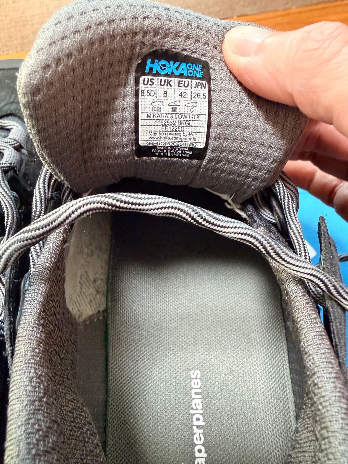 HOKA KAHA 3 ROW 카하3 로우 블랙 그레이 색상 265mm 상품이미지5