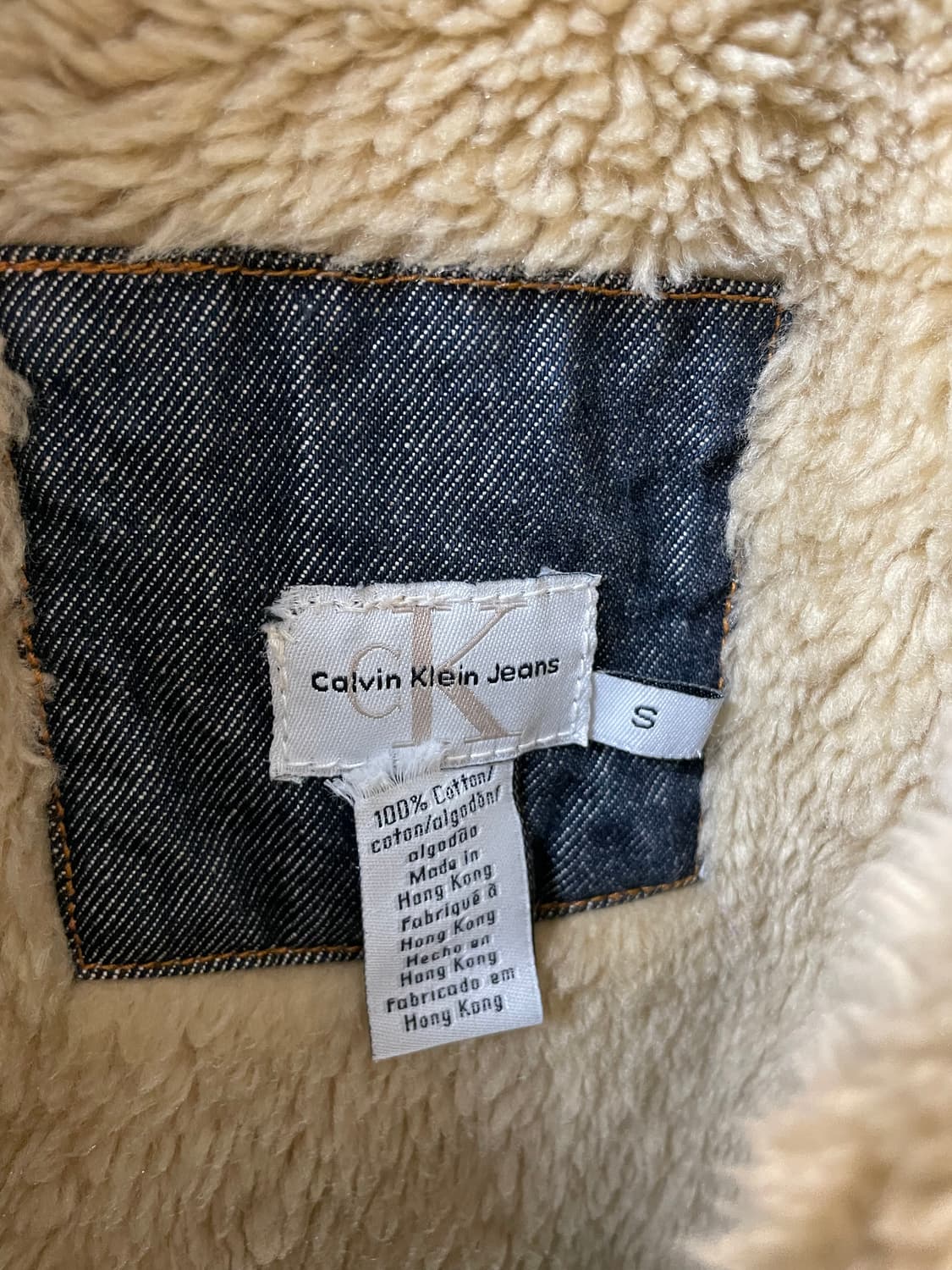 (S) 캘빈클라인 쉐르파 커버올 데님 자켓 상품이미지5