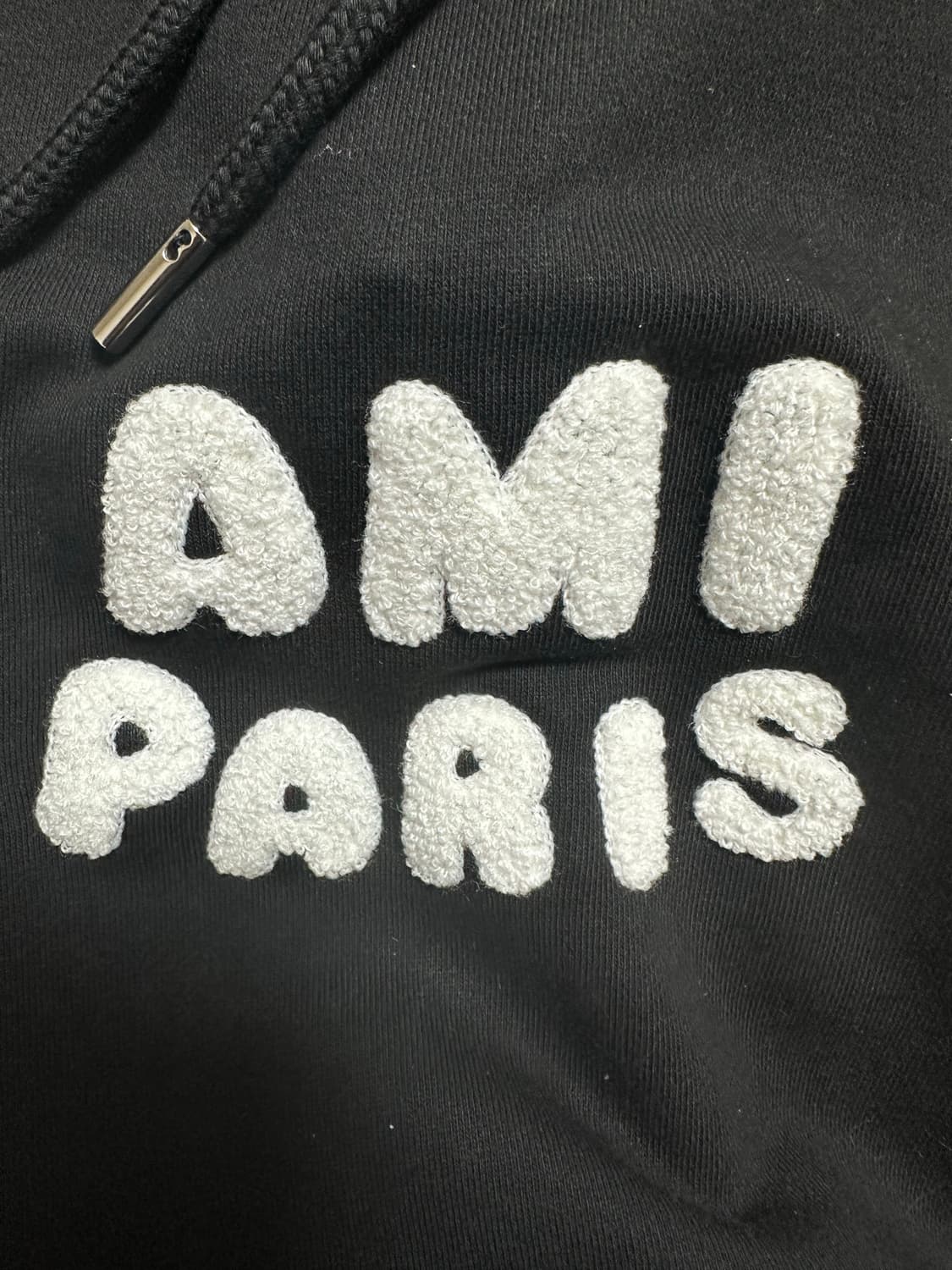 아미 파리스 블랙 후드티 상품이미지4