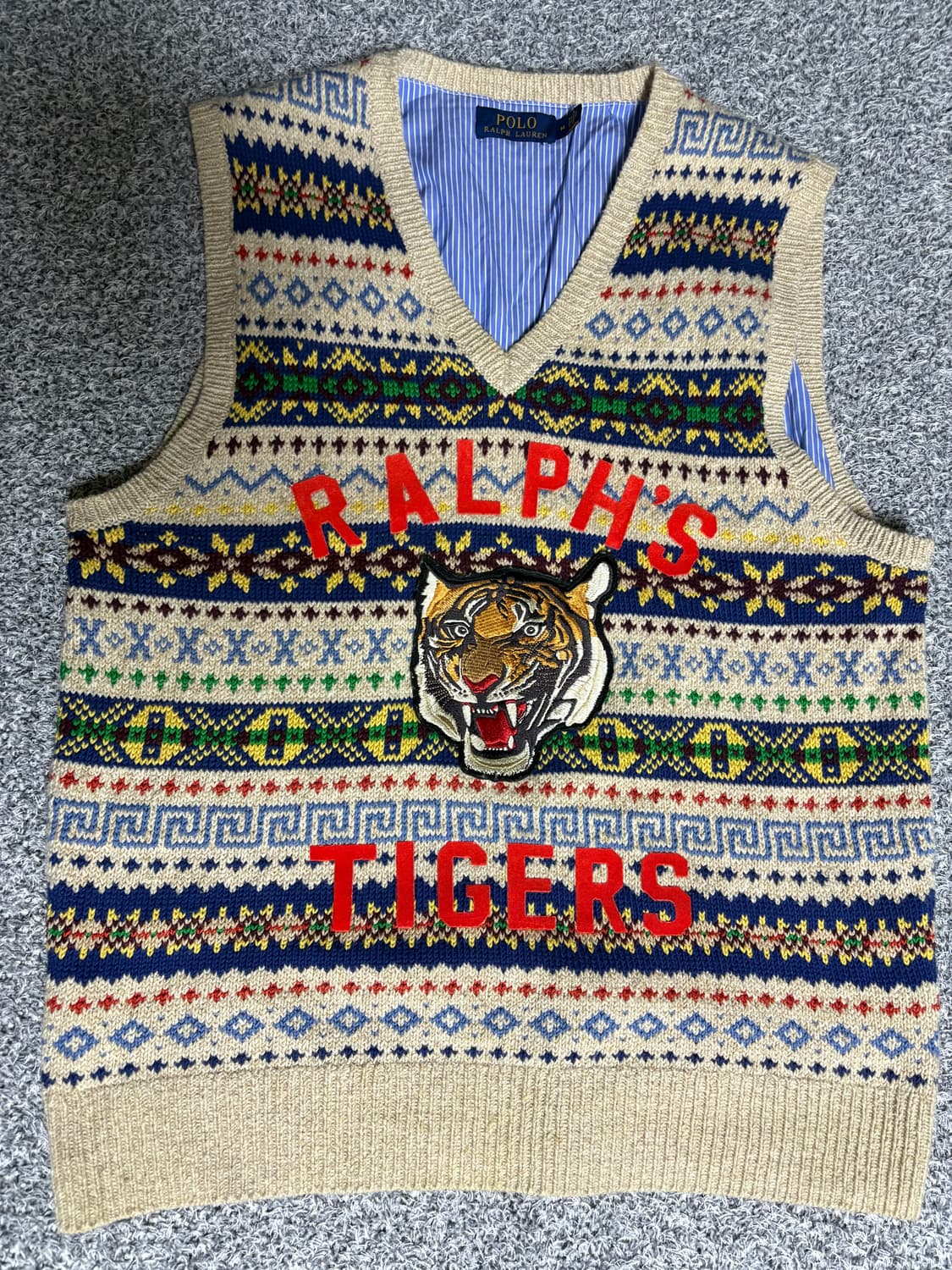 폴로 랄프로렌 페어아일 니트 베스트 M 상품이미지2
