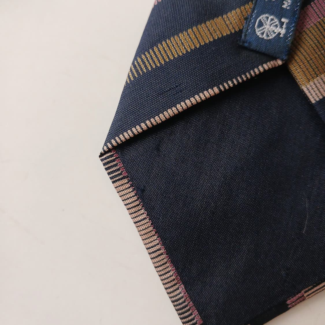 짐톰슨 실크 네이비 스트라이프 넥타이 8.0cm A+~A등급 A19731 상품이미지9