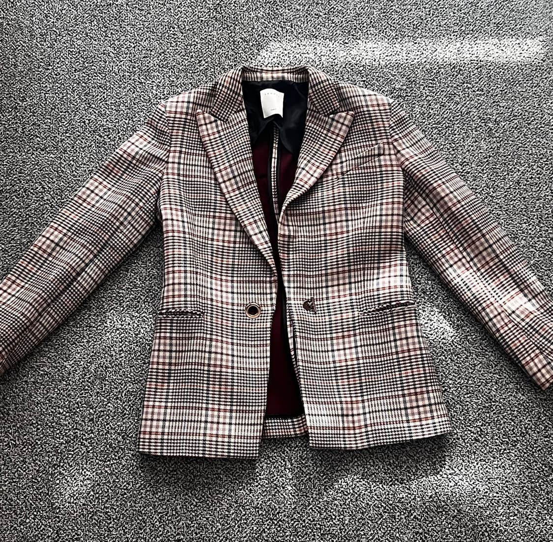 산드로 체크자켓 상품이미지1