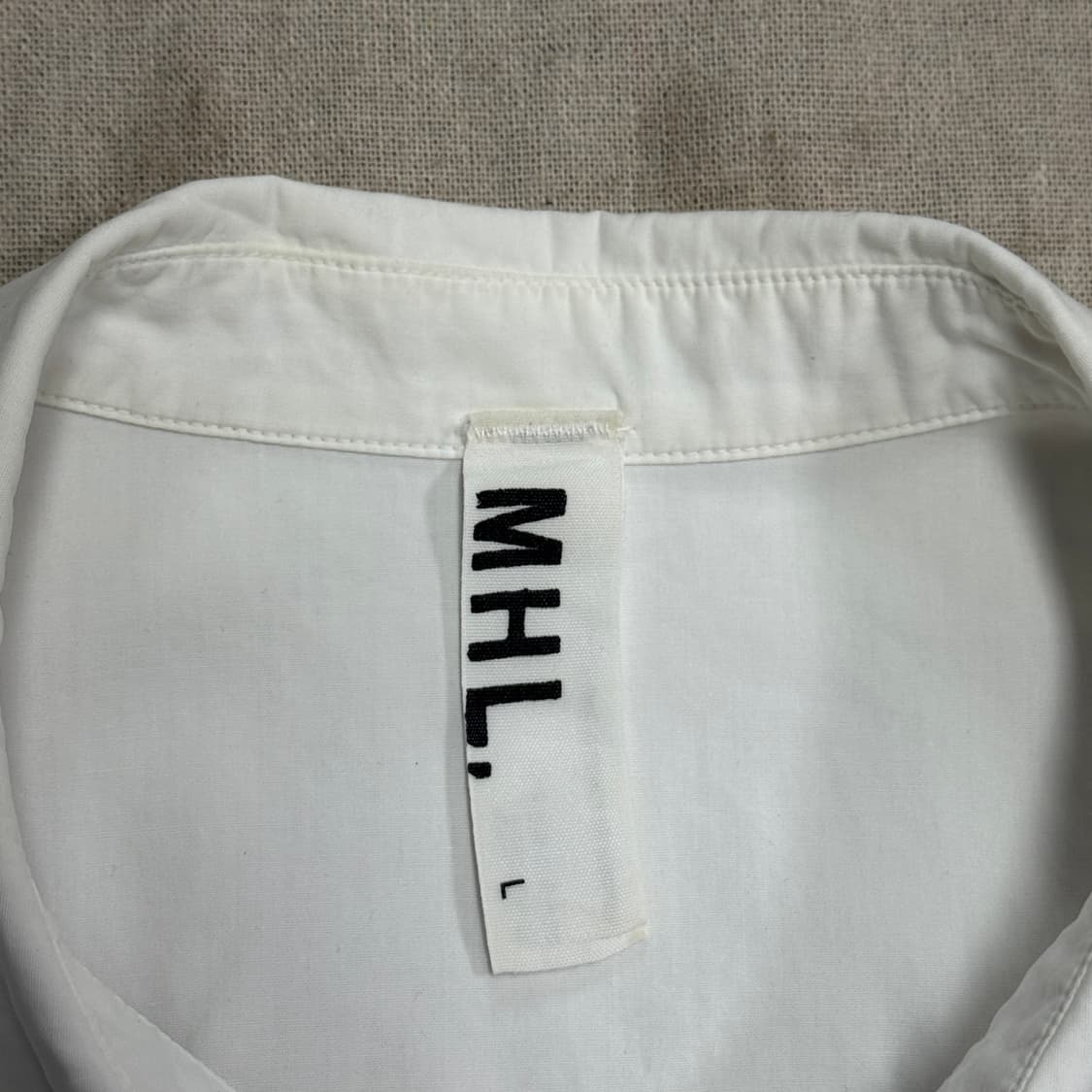 마가렛호웰 포켓 화이트 셔츠 L 상품이미지6