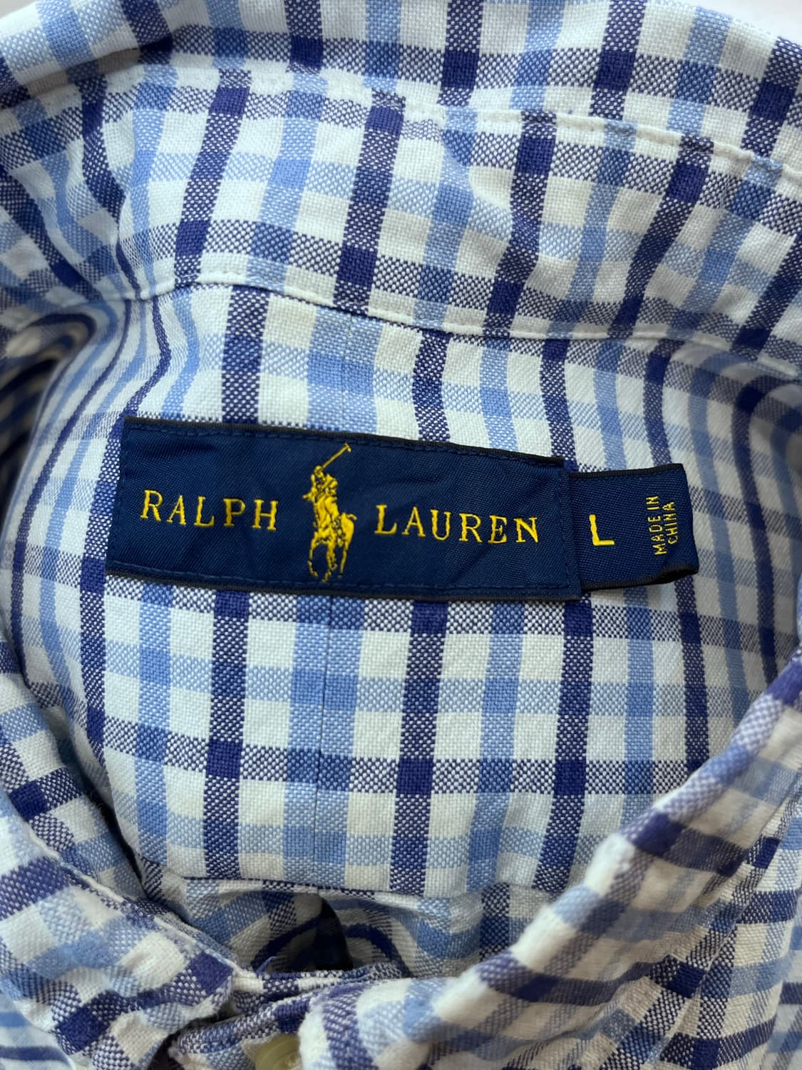 폴로 랄프 로렌 블루 체크 셔츠 상품이미지7