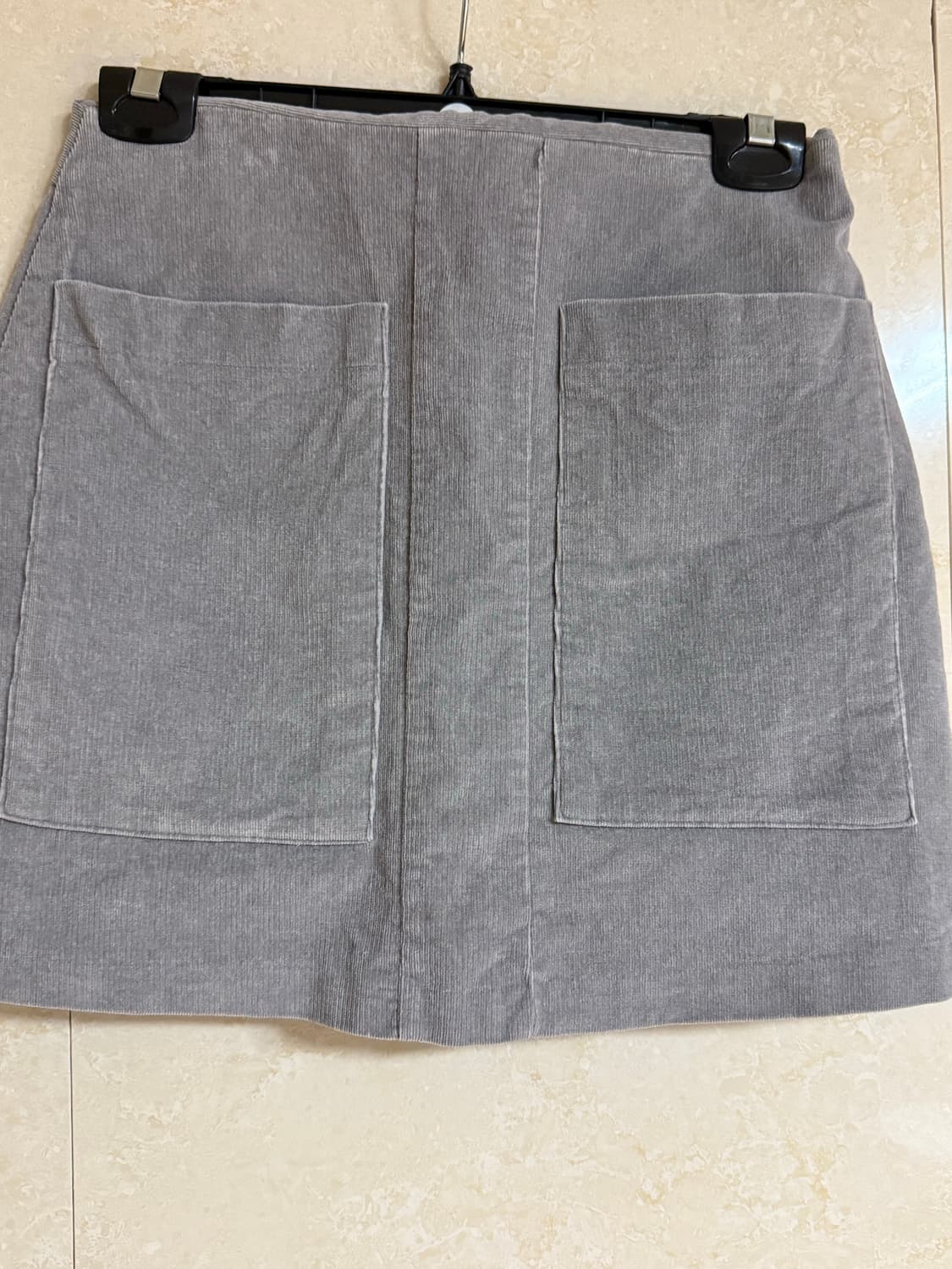 1회 착용) 그레이 모직 스커트 상품이미지6