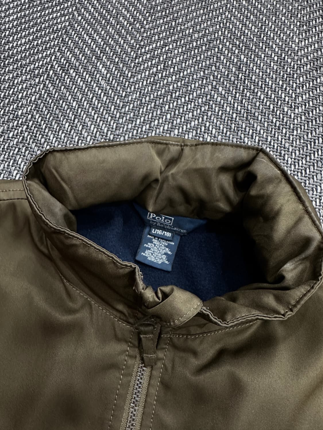 폴로 봄버 자켓 카키브라운 상품이미지3