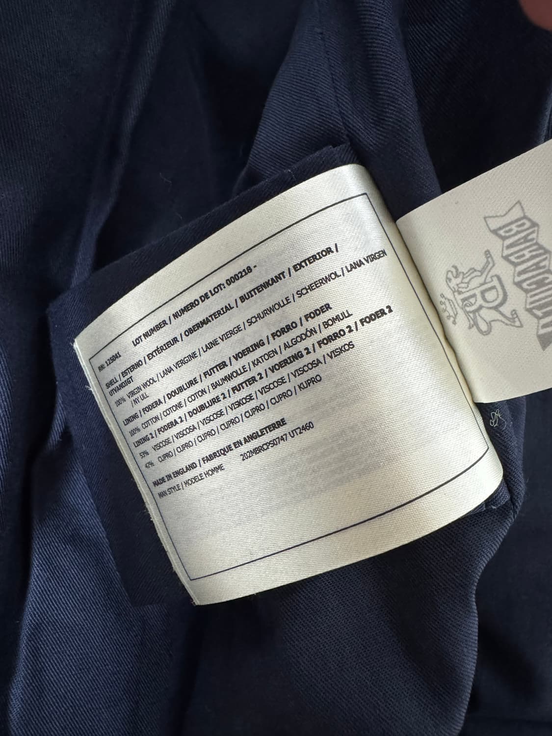 바라쿠타 G9 하운드투스 체크 버진울 자켓 40 상품이미지8