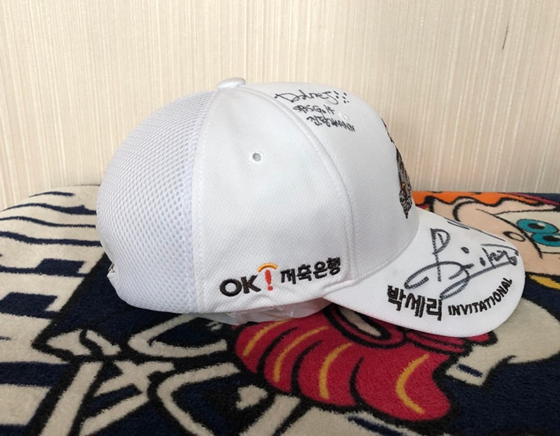 OK저축은행 박세리 INVITATIONAL 박세리,프로골퍼3인 싸인모자 상품이미지7