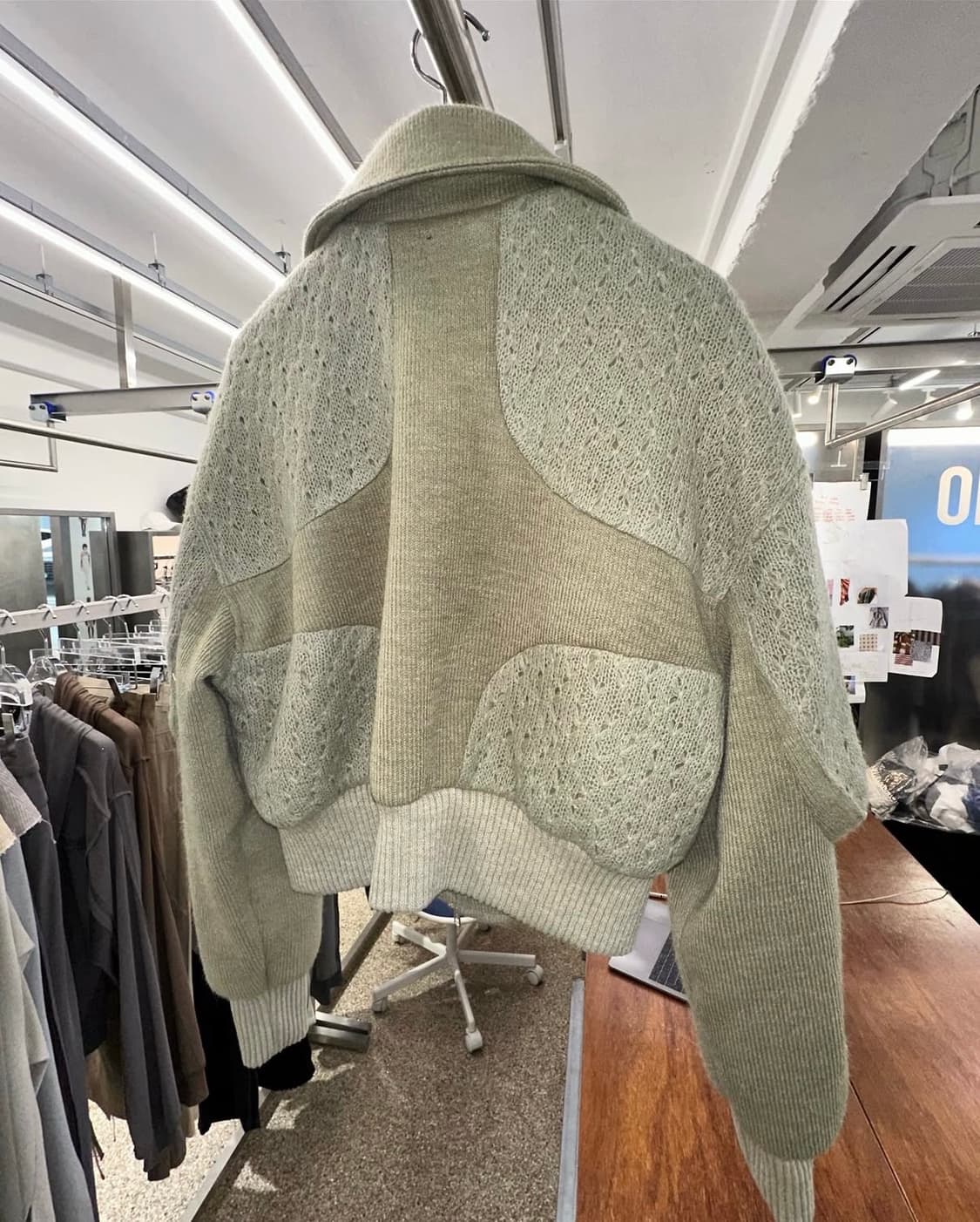 오들리워크샵 니트 쿼드 자켓 상품이미지4