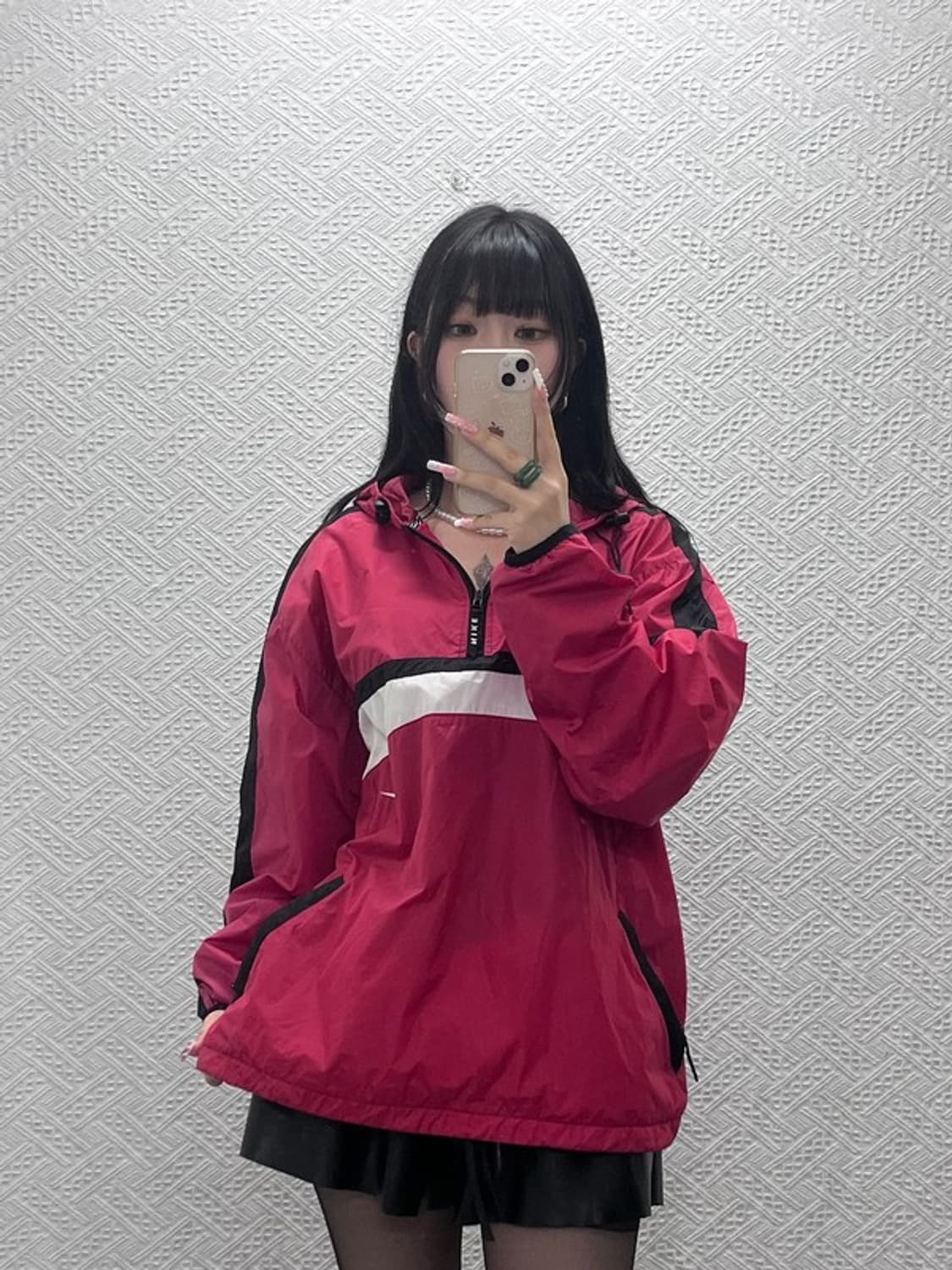 나이키 올드스쿨 레트로 90's 배색 바람막이 아노락 L C12376 상품이미지1
