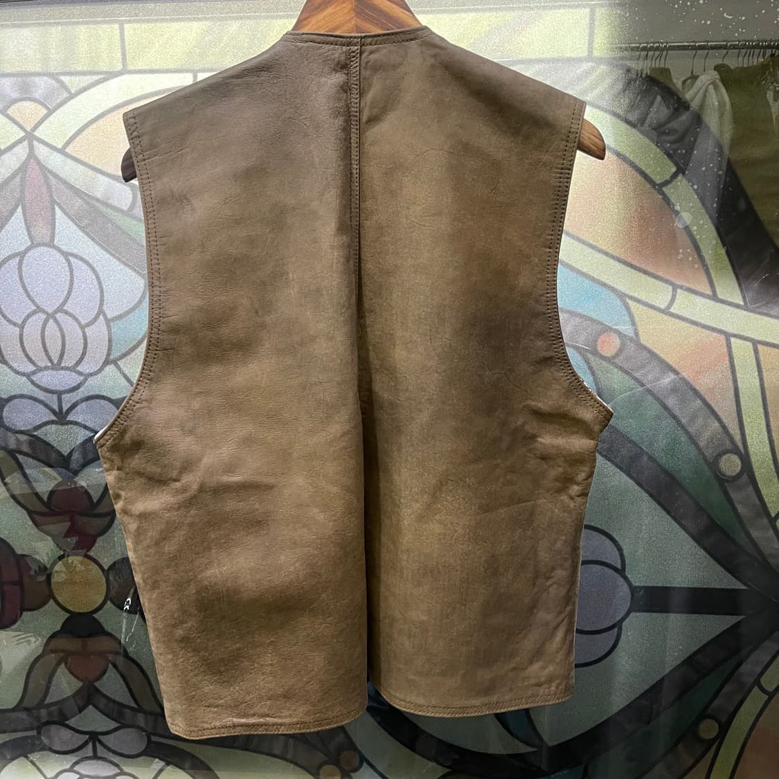 90's 빈티지 레더 베스트 상품이미지10