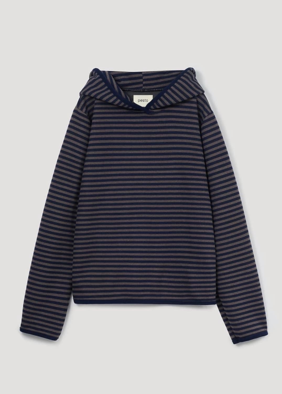 페스토 윈터 스트라이프 후디드 탑 나이트레이크 상품이미지1