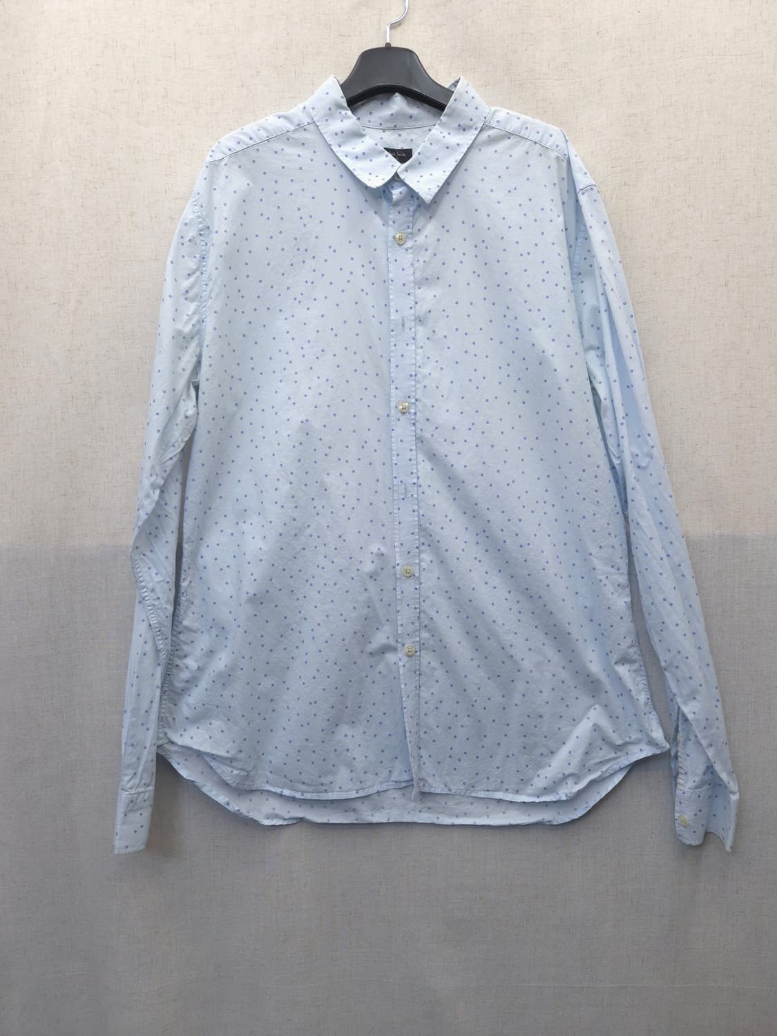 폴스미스 하늘색 도트 긴팔 셔츠 XL 상품이미지1