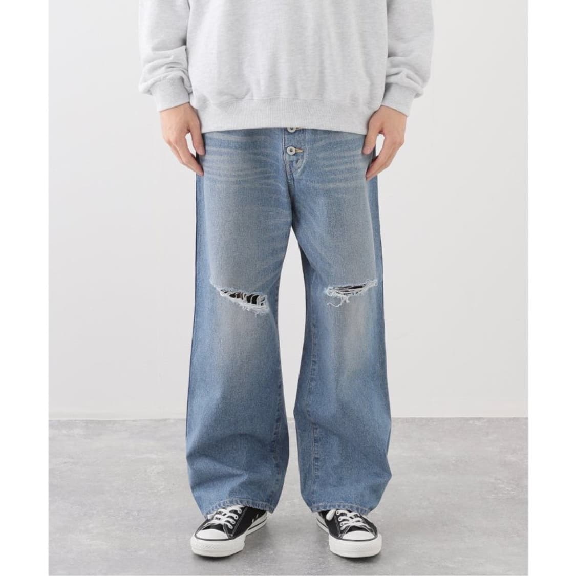 [새상품 S] 준야 와타나베 맨 디스트레스드 데님 상품이미지3