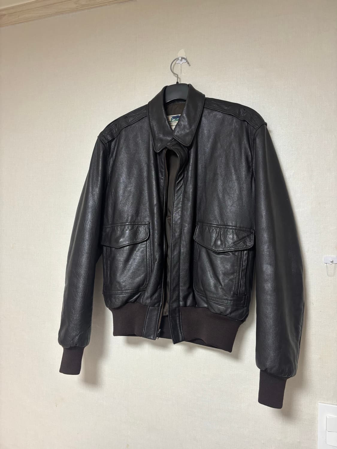 80s 엘엘빈 고트스킨 A2 레더 자켓 상품이미지4