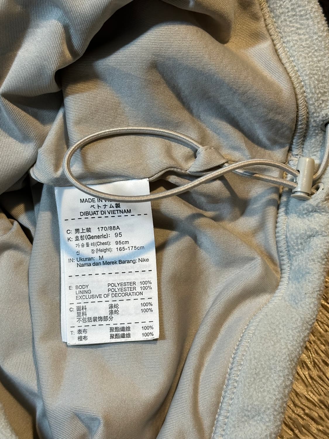 나이키 골프 써마핏 스우시 플리스 하프 반집업 라이트그레이 상품이미지5