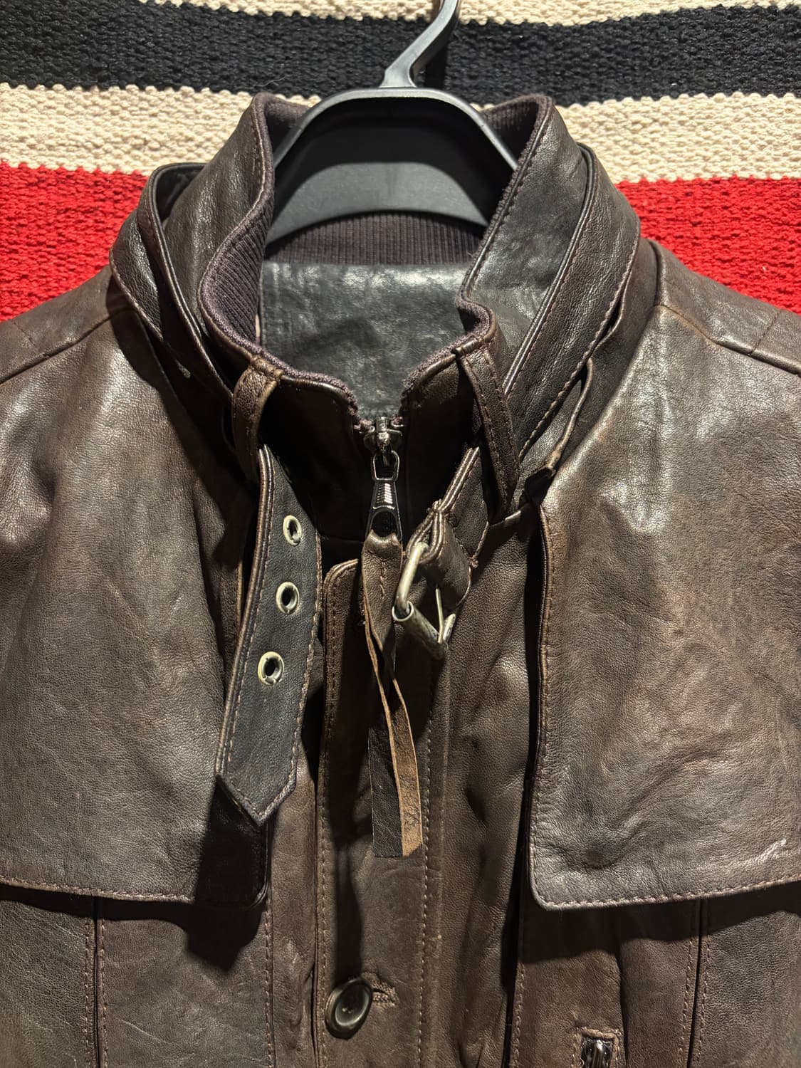 Biker pocket leather jacket / 바이커 레더 자켓 상품이미지3
