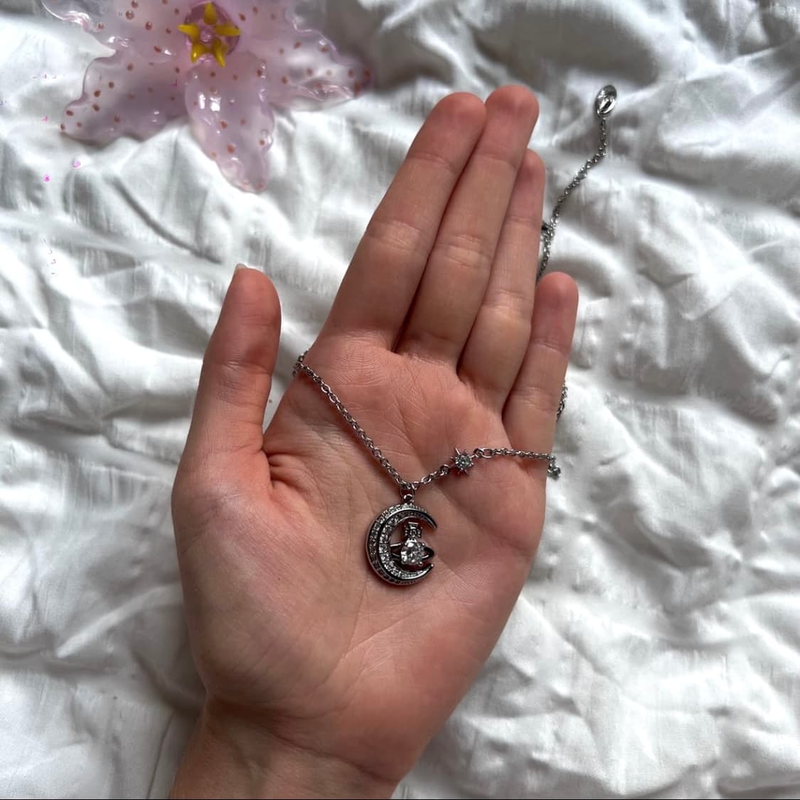 비비안웨스트우드 아카이브 달과별 지르코니아 큐빅 도리나 팬던트 목걸이 상품이미지4