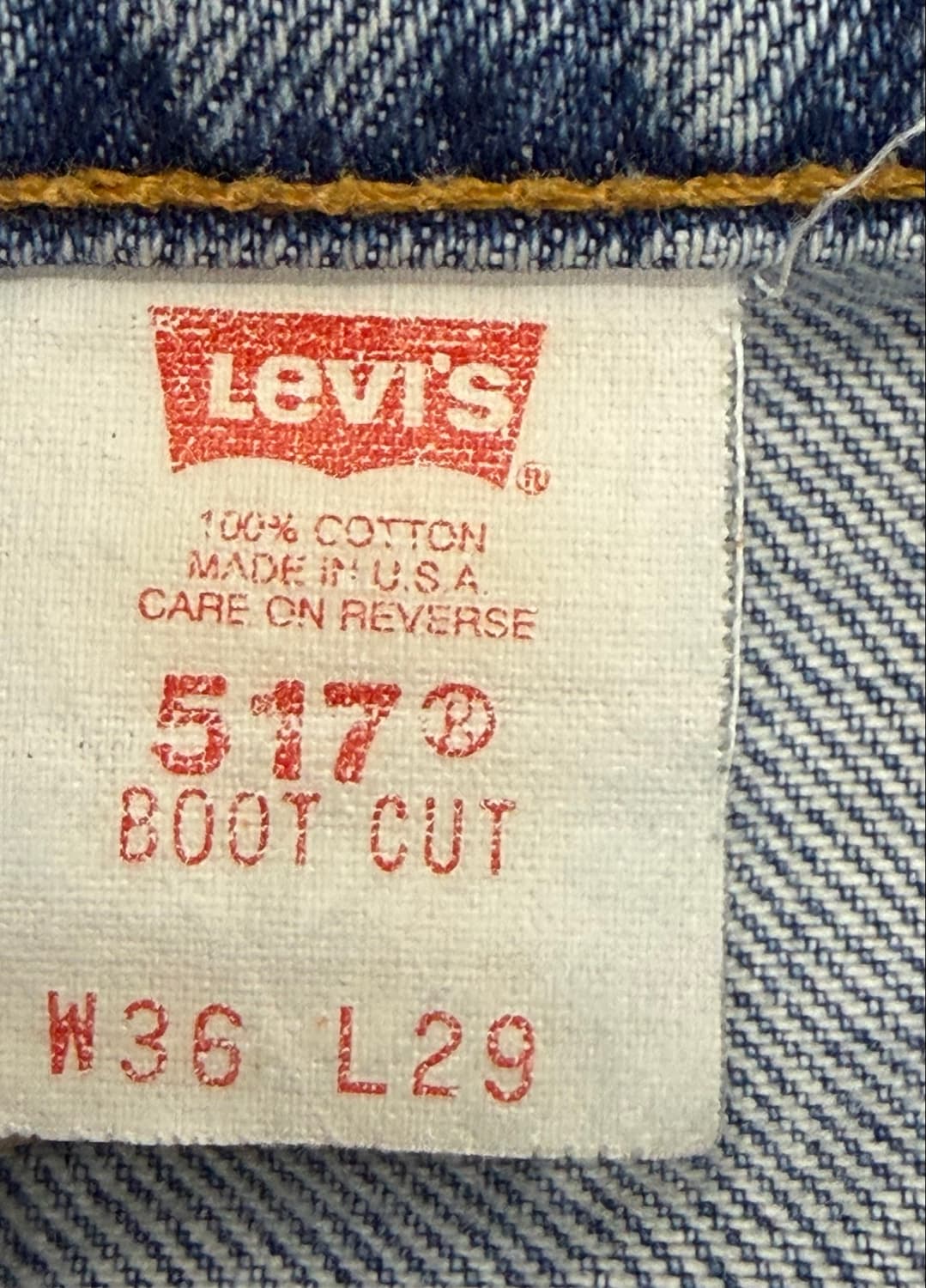 90s Levis 517 리바이스 부츠컷 USA 상품이미지9