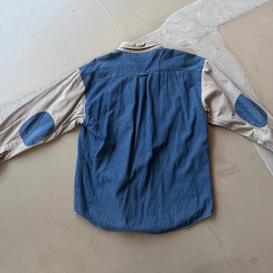 레드헤드 엘보우 패치 워크 셔츠 상품이미지4