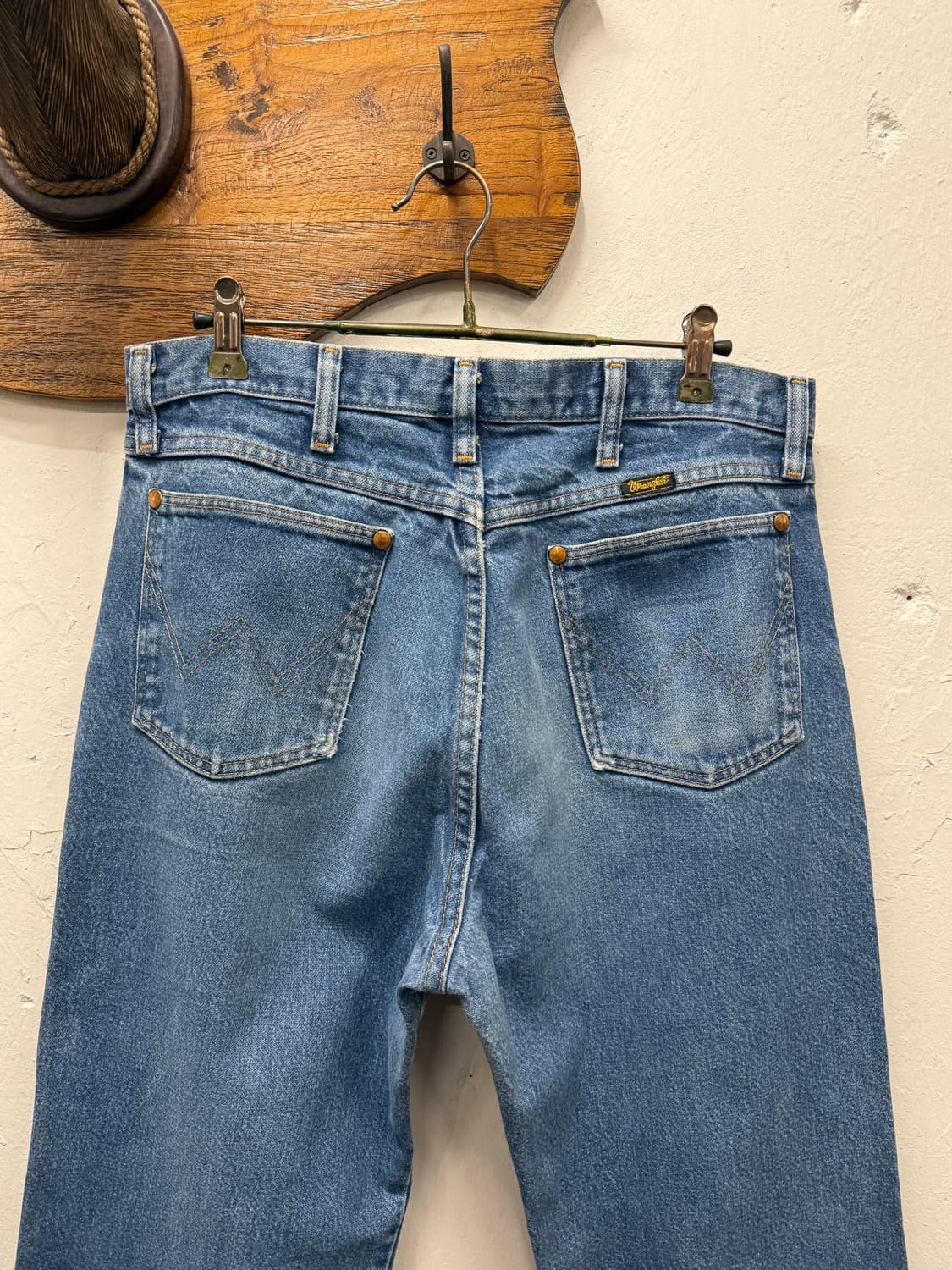 31.5) 90s USA Wrangler Mid Blue Regular  상품이미지1