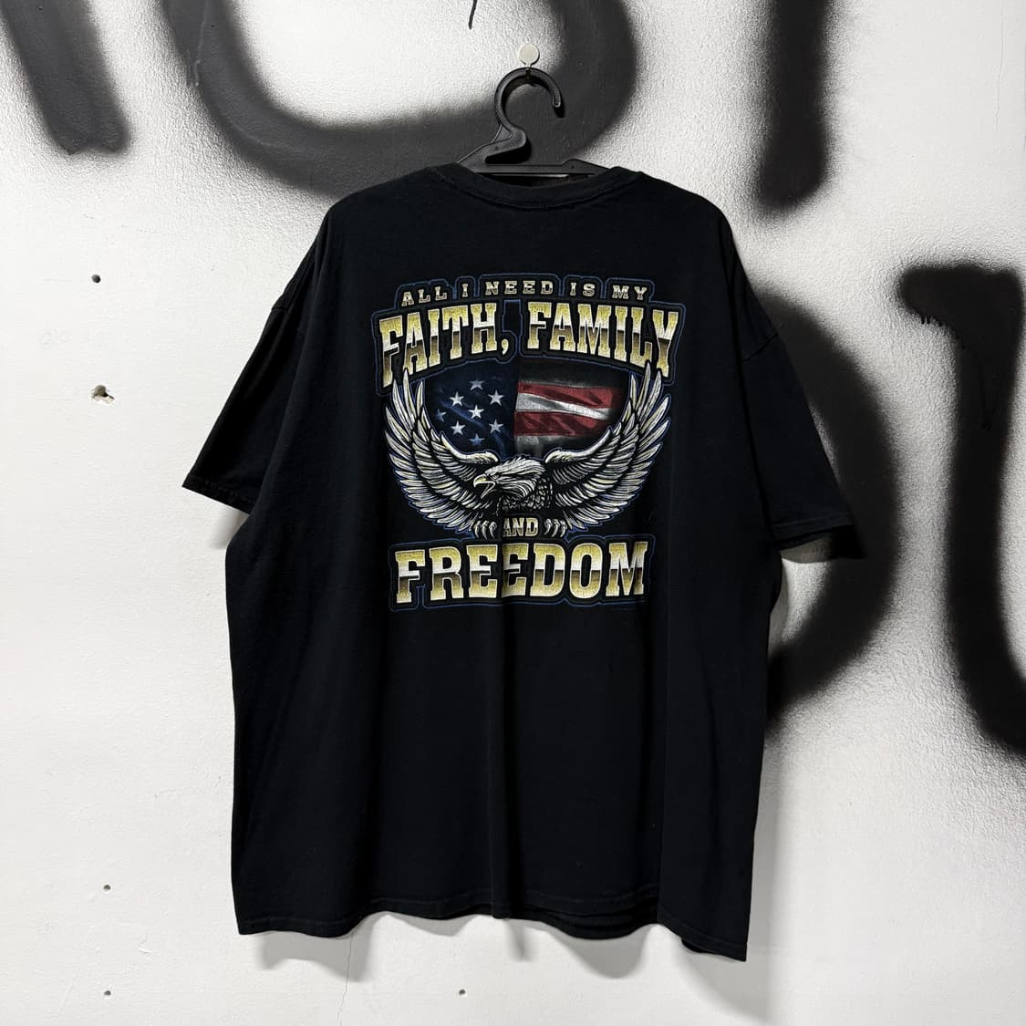 Gildan 길단 빅사이즈 성조기 빅 프린팅 반팔 티셔츠 상품이미지1