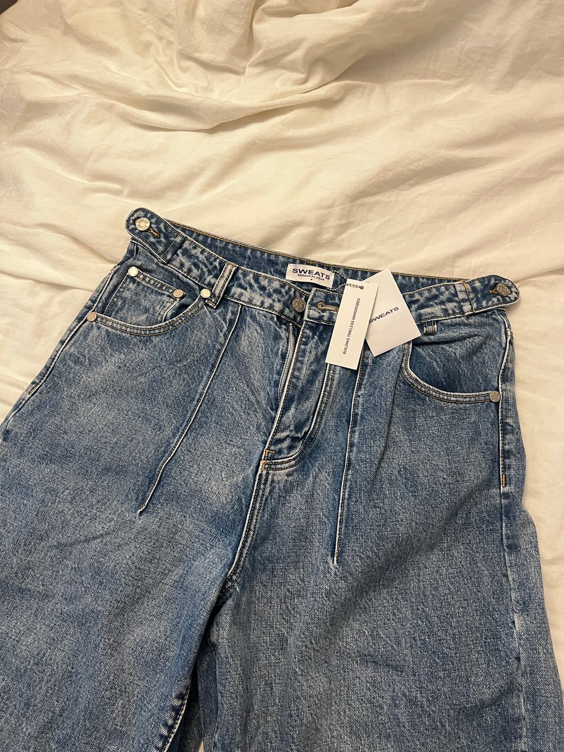 sweatscollective baggy 데님 라이트블루 M 상품이미지4