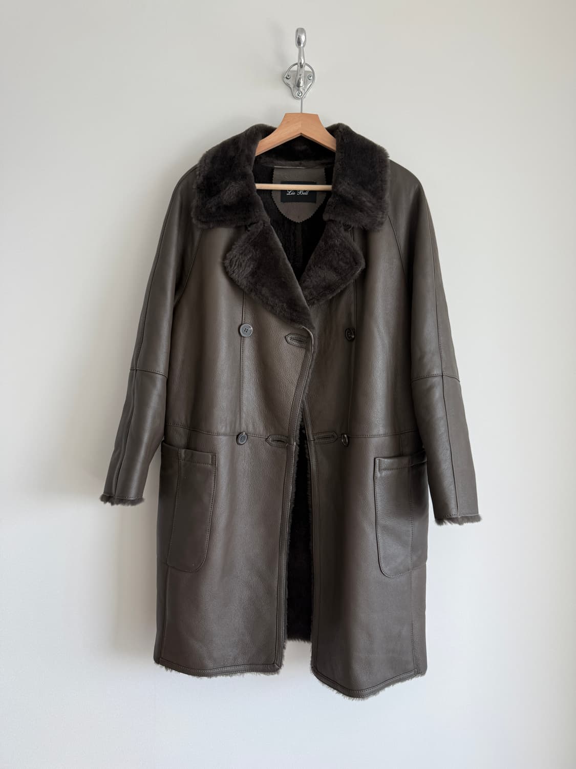 Pre owned 리얼무통 무스탕 코트(스페인레더) 상품이미지3