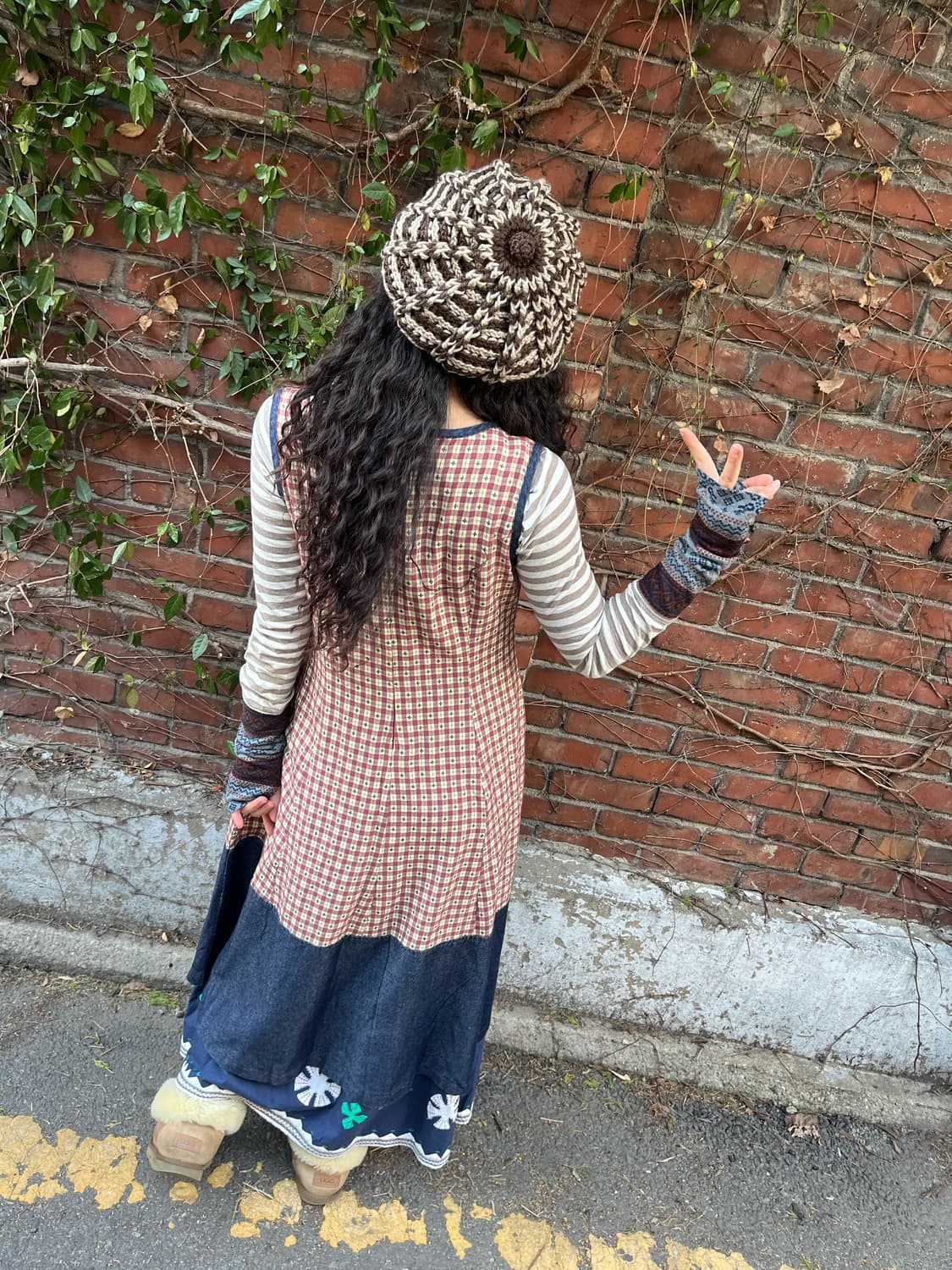 데님 포인트 빈티지 원피스 상품이미지5