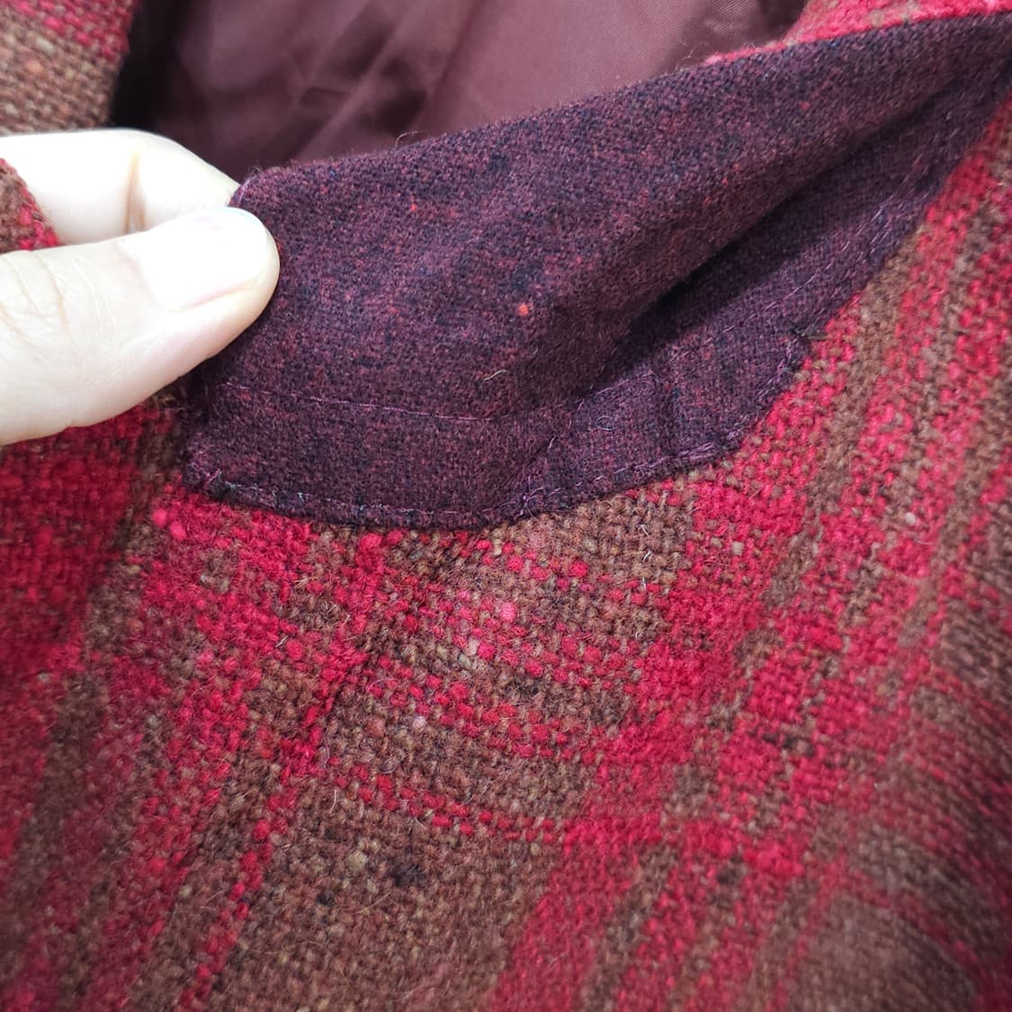 JAPAN 70-80s 더블 브레스티드 트위드울 자켓- 우먼프리 상품이미지5