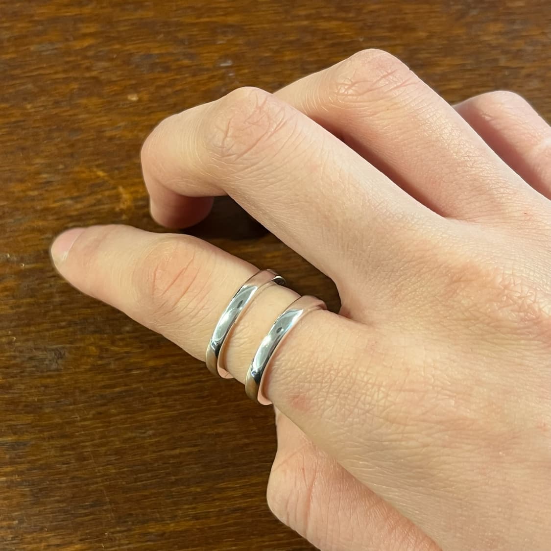 새상품 여성 신주 투트렉 반지  상품이미지1