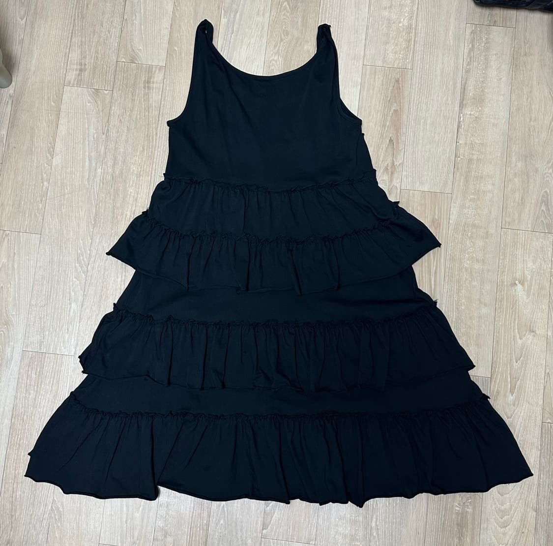 콜로신스 COLOCYNTH NYMPH LAYERED DRESS BLACK 상품이미지4