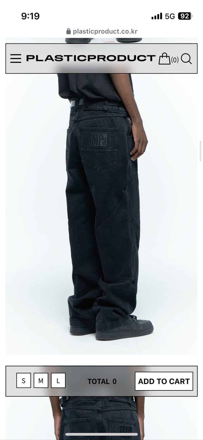 MPa CALF POCKET PANTS (BLACK) 상품이미지2