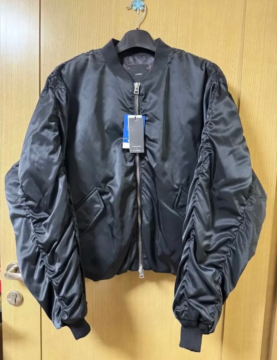 [oam.factory X ILCORSO] 셔링 패딩 MA-1 블랙 M 상품이미지2