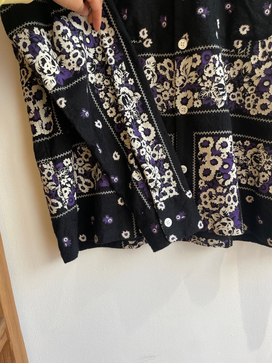 노마티디 플래널 오픈 카라 셔츠 상품이미지3