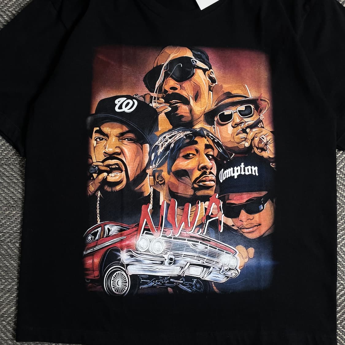 빈티지 투팍 힙합 프린팅 티셔츠o 3151 상품이미지2