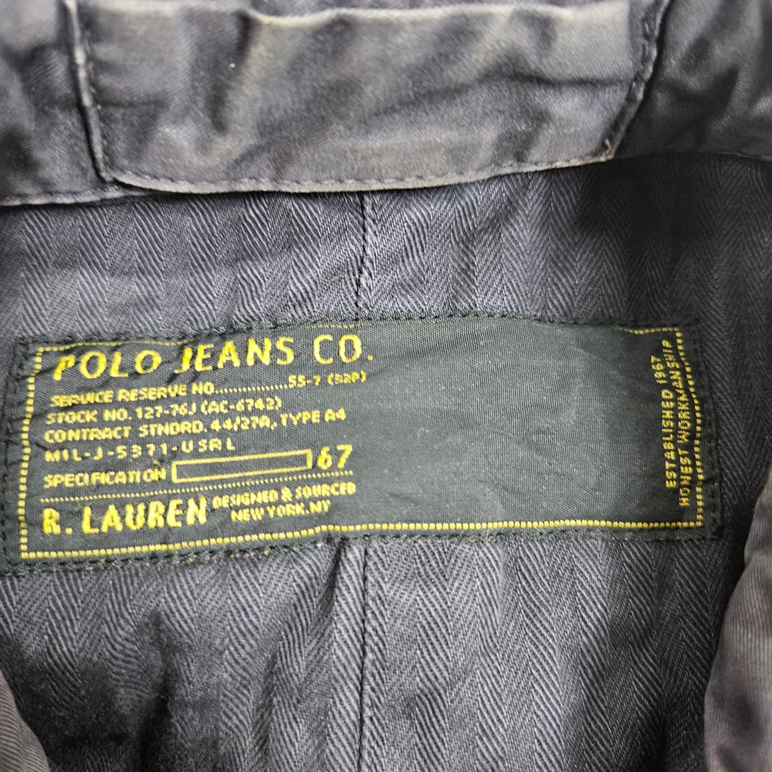 폴로진스 워시드 자켓 S 상품이미지6