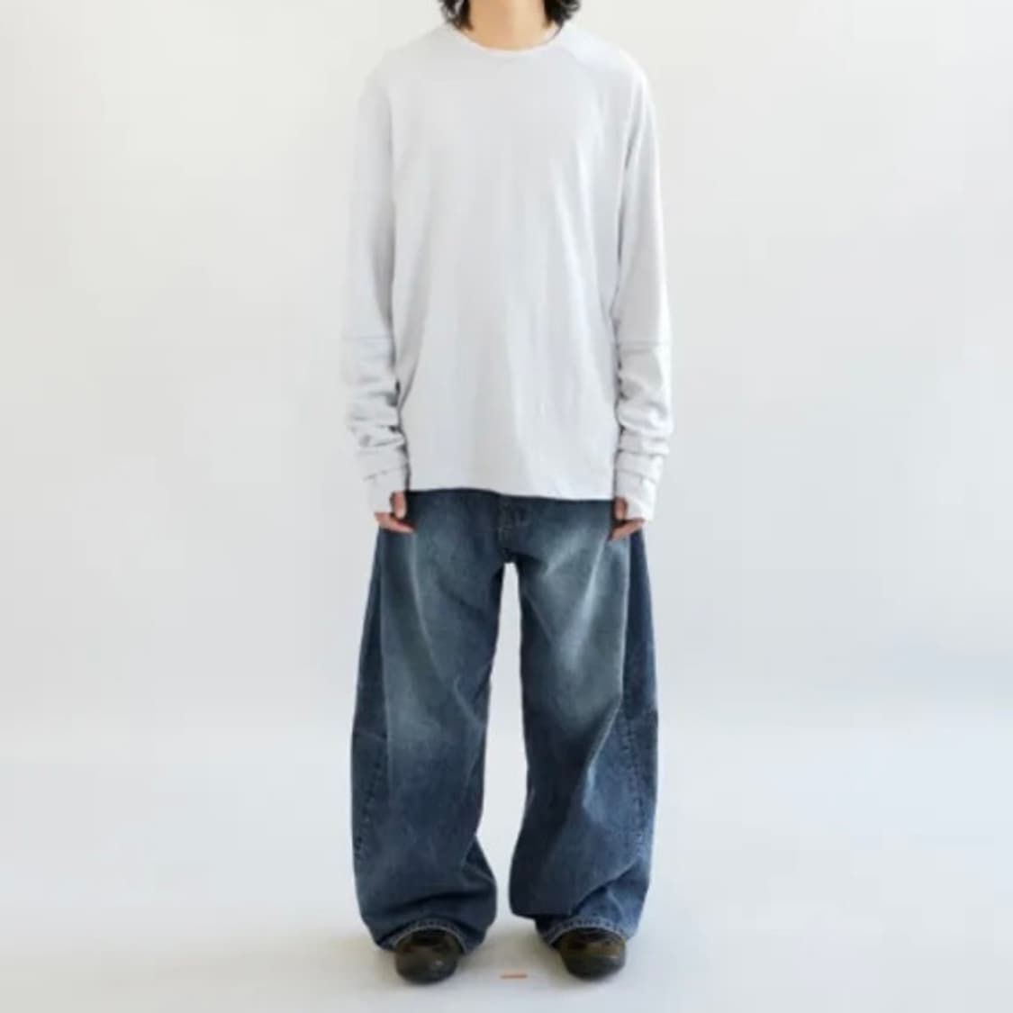 해칭룸 와이드 커브진 블루 2 상품이미지1