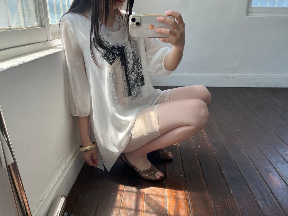 스팽글 블라우스 상품이미지3
