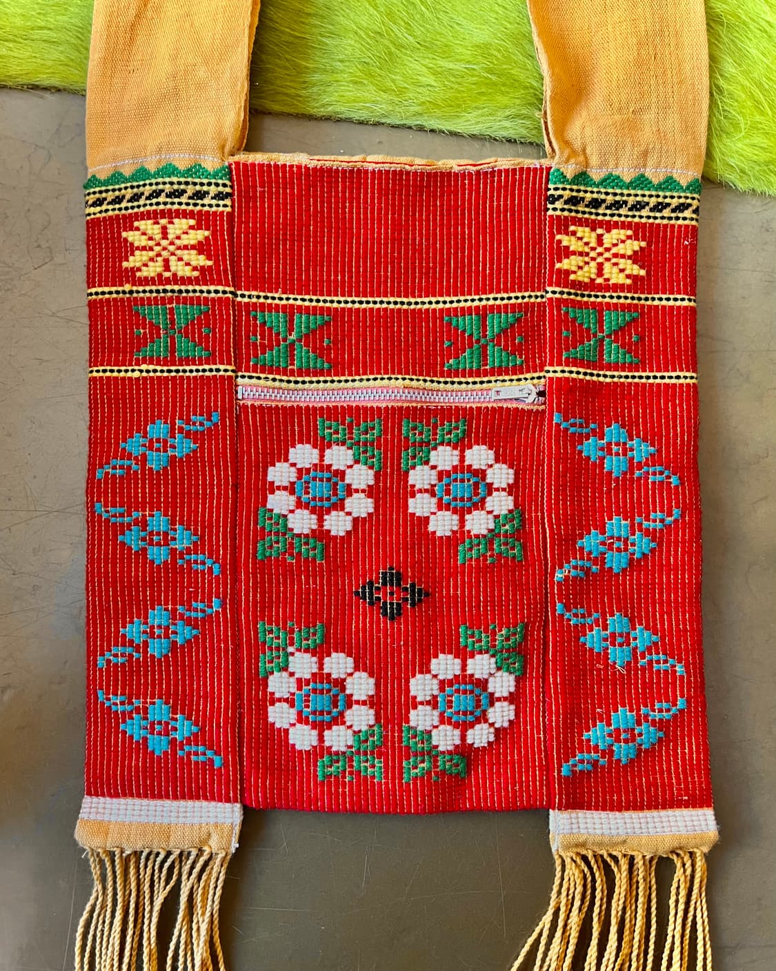 Jpn Oriental Fringe Trim Floral Old Bag 상품이미지4