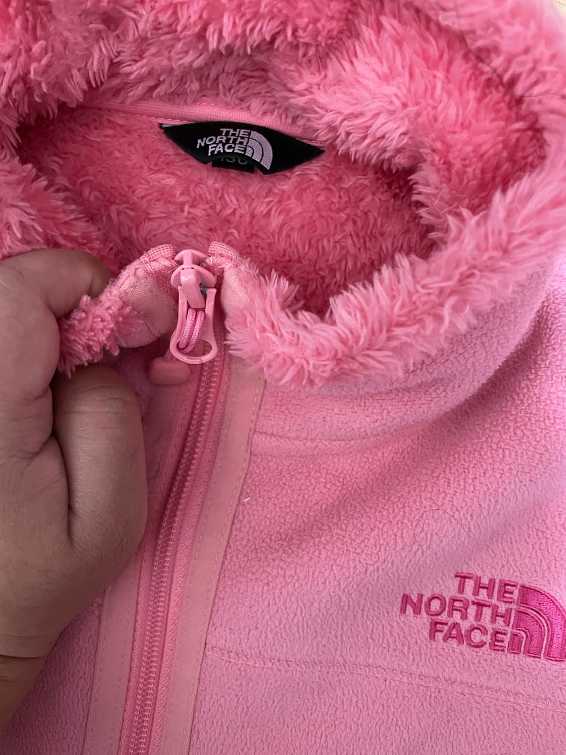 노스페이스 핑크 후리스 져지 상품이미지3