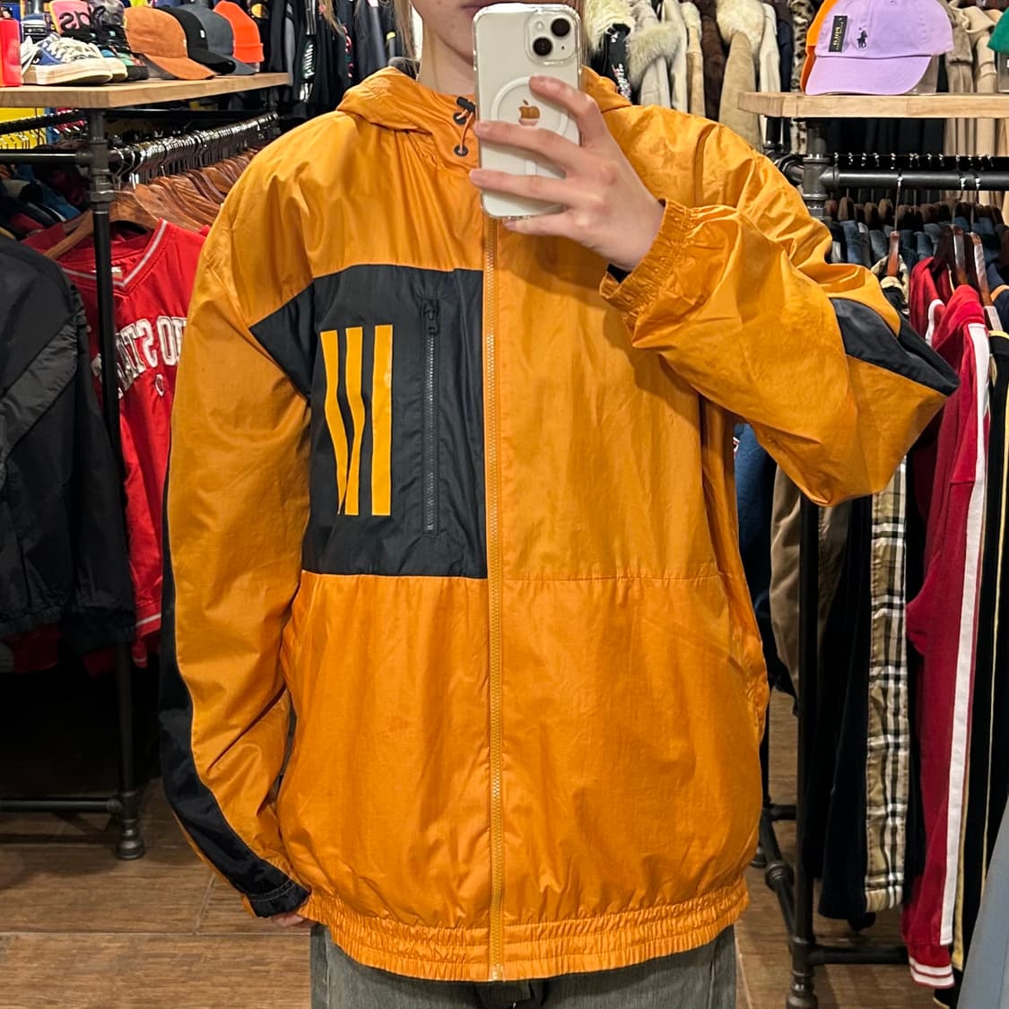 [HI] 아디다스 바람막이 오렌지 상품이미지1