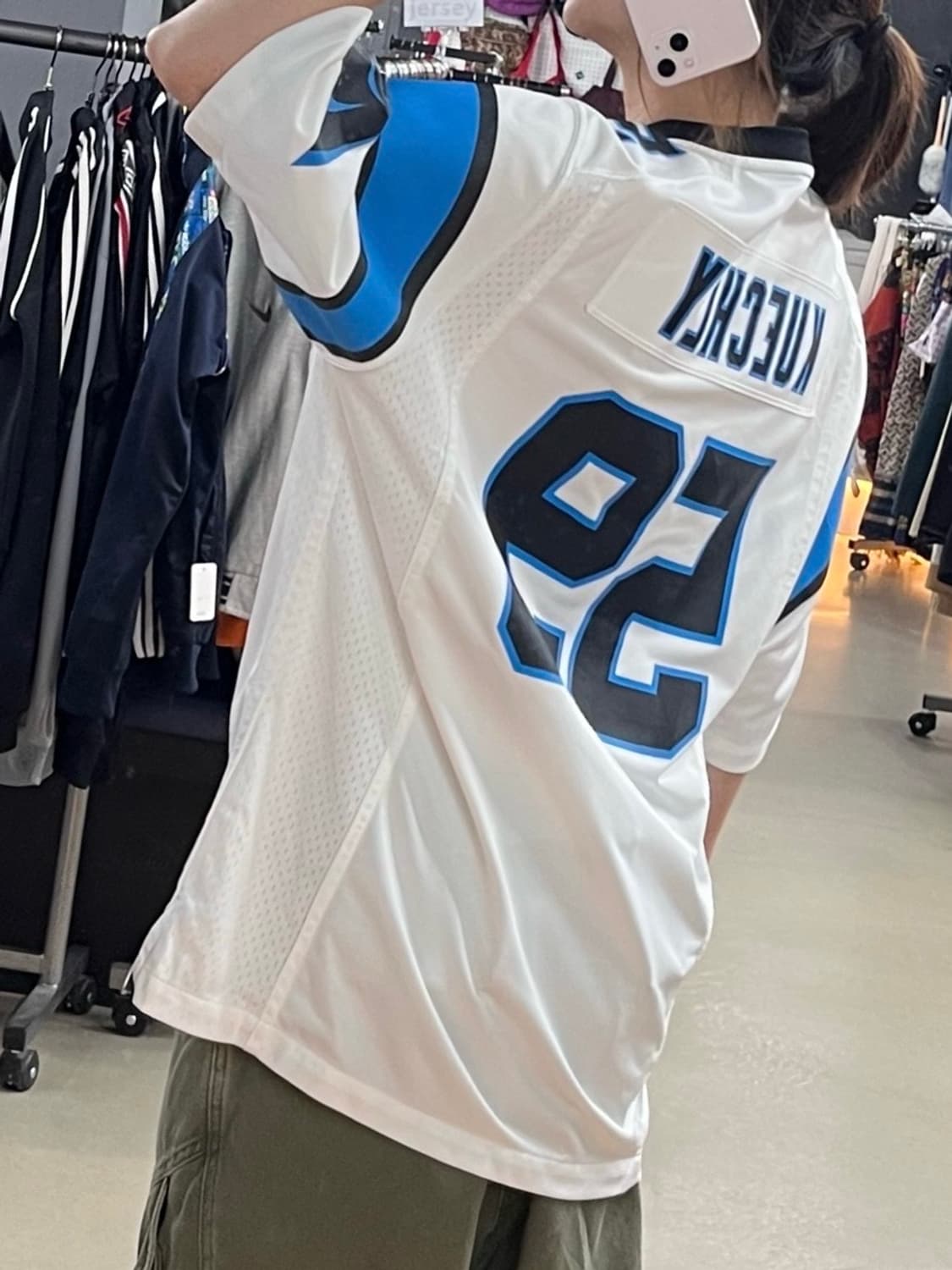 nike x nfl 쿠클리 캐놀라이나 팬서스 유니폼  상품이미지2