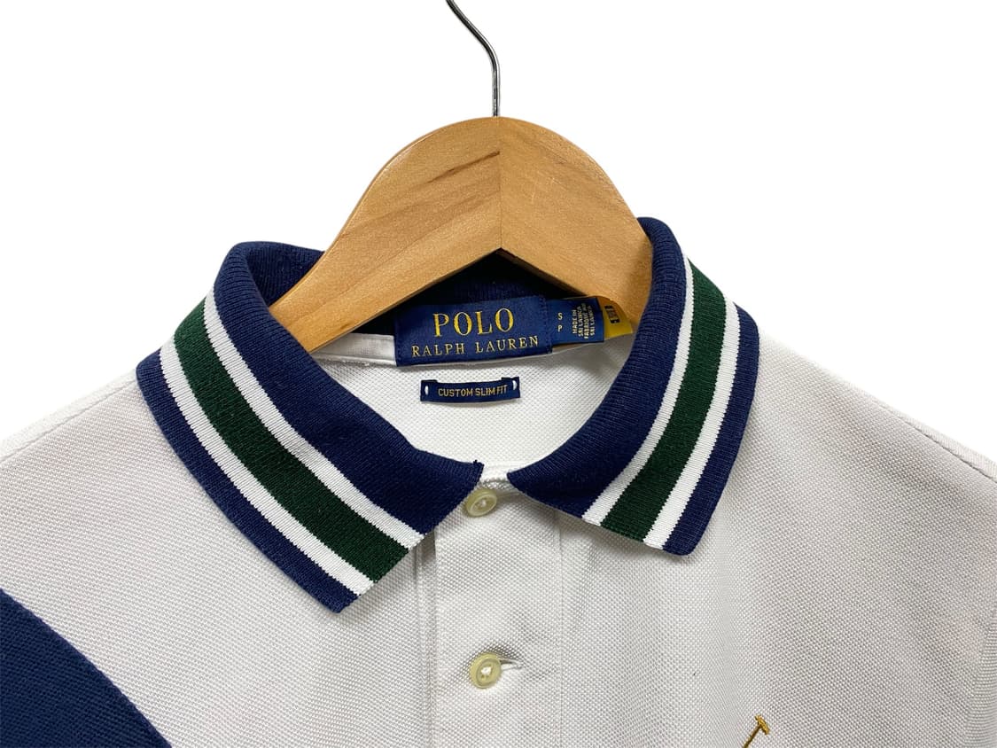 폴로 사선 스트라이프 골드자수 폴로셔츠 S 상품이미지5