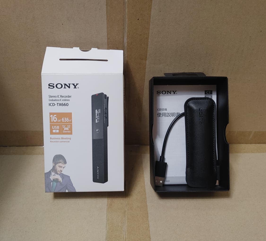 (풀박스) SONY 소니 보이스 레코더 TX660 녹음기 상품이미지4